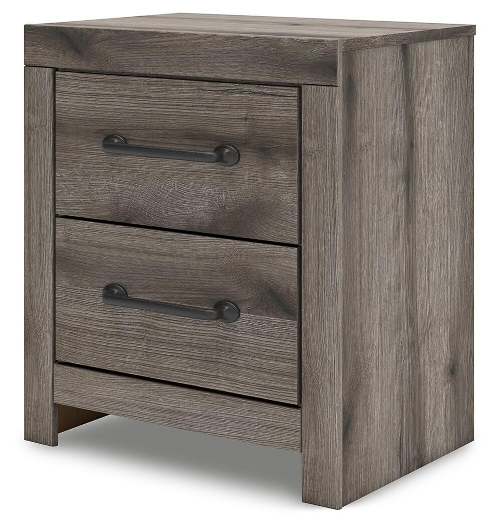 Graystorm Twin Panel Bed, Dresser, Mirror and Nightstand
