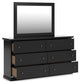 Maribel King Panel Bed, Dresser, Mirror, Chest and Nightstand