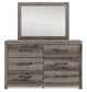 Graystorm Full Panel Storage Bed, Dresser and Mirror