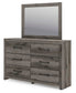 Graystorm King Panel Bed, Dresser and Mirror