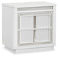 Chalanna King Upholstered Storage Bed, Dresser, Mirror and Nightstand