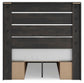 Hollivern Full Panel Bed with Storage, Dresser and Mirror