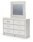 Zuraleus Queen Upholstered Bed, Dresser, Mirror, Chest and Nightstand