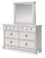 Rowlenstown California King Poster Bed, Dresser and Mirror