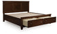 Danabrin King Panel Storage Bed, Dresser and Mirror