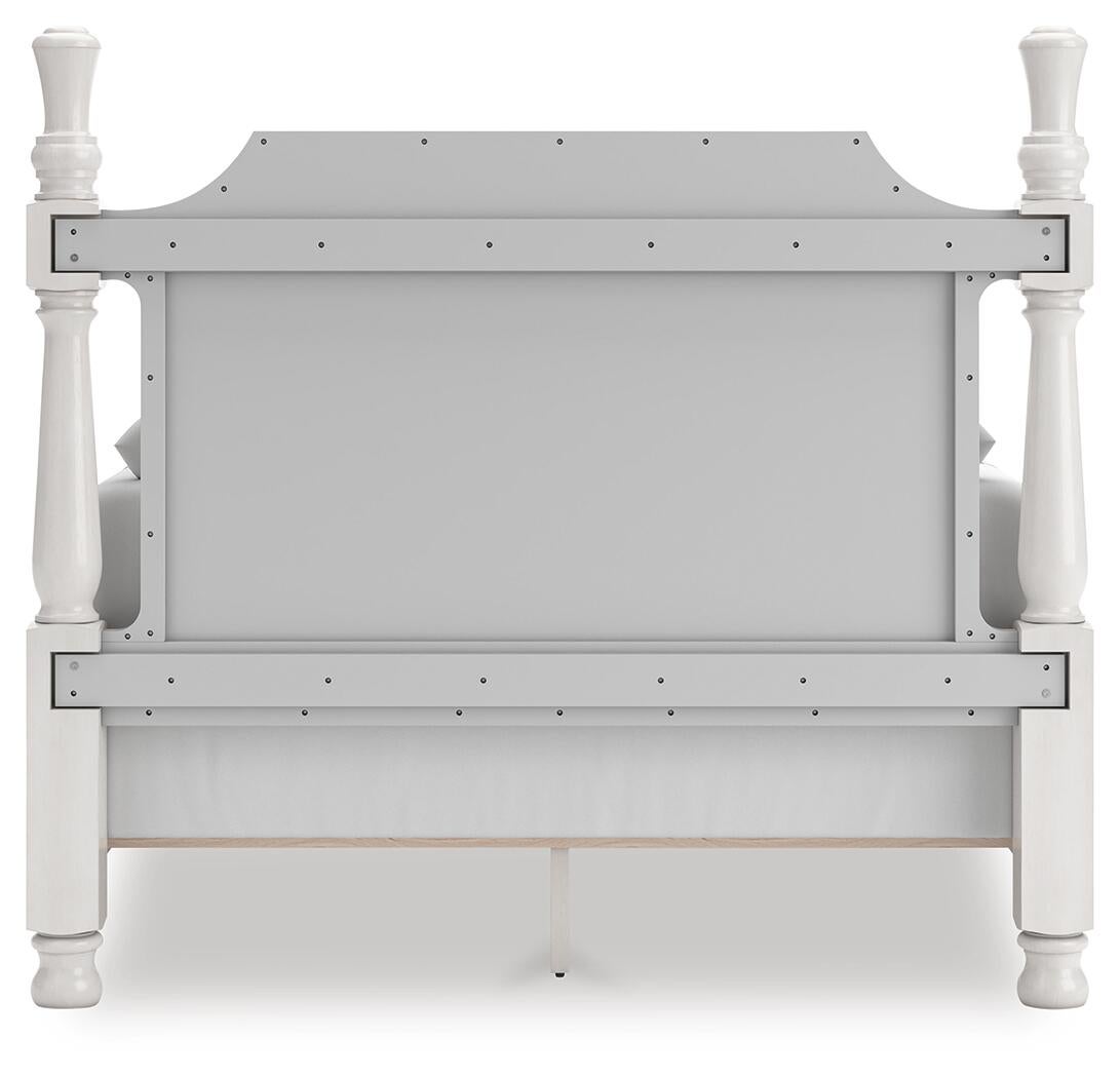 Rowlenstown Queen Poster Bed, Dresser, Mirror and Nightstand