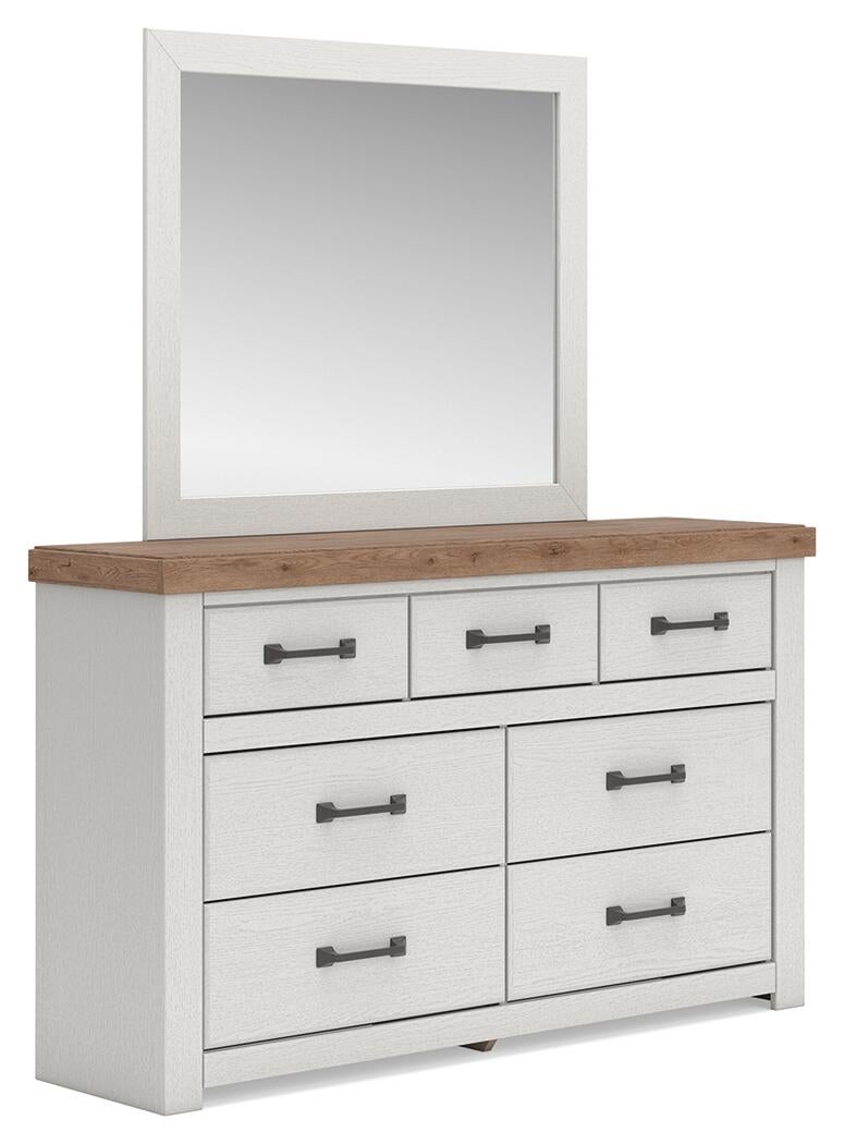 Savonport Full Panel Storage Bed, Dresser and Mirror