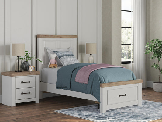 Savonport Twin Panel Storage Bed, Dresser and Mirror