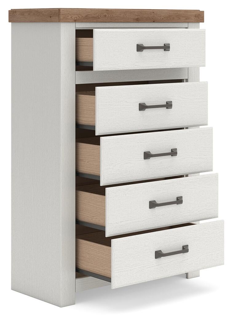 Savonport Full Panel Storage Bed, Dresser, Mirror, Chest and Nightstand