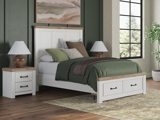 Savonport Queen Panel Storage Bed, Dresser and Mirror