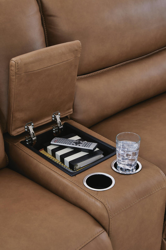 DeepWakes 7-Piece Reclining Sectional with Storage Consoles