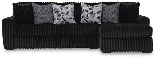 Midnight-Madness 3-Piece Sectional with Chaise